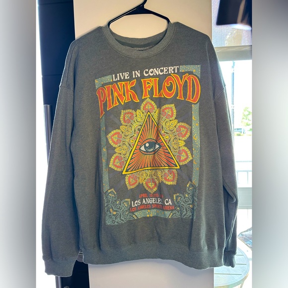 GOODIE TWO SLEEVES PINK FLOYD soft crew band sweatshirt - Picture 2 of 4